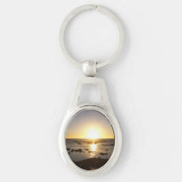 Kalbarri Beach Sunset Metal Key Ring Sleutelhanger