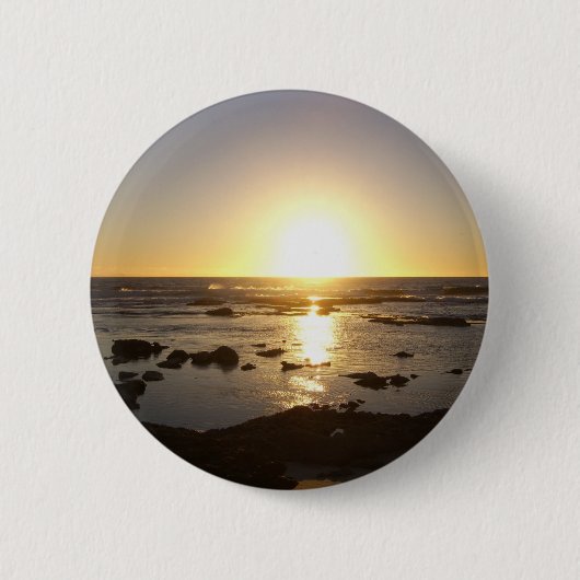 Kalbarri Beach Sunset Ronde Button 5,7 Cm (Voorkant)
