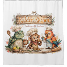 Kalderi Keuken vol Goedheid Douchem Curtain