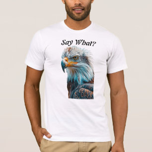 Kale adelaar hoofd zeggen wat t-shirt