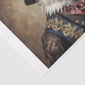 Kale adelaar in Victoriaans kleding Tissuepapier (Detail)