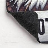 Kale adelaar met stembord muismat (Hoek)