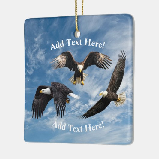 Kale adelaar stijgende keramische Ornament (Links)