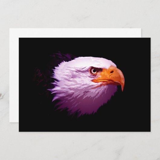 Kale American Eagle uitnodiging - Eagle nodigt uit (Voorkant / Achterkant)