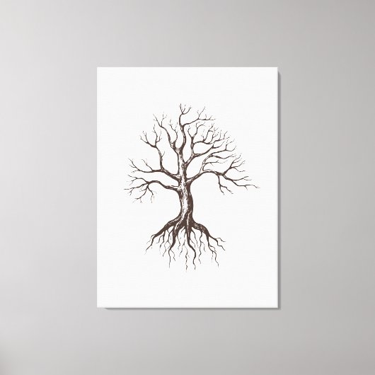 Kale boom canvas afdruk (Voorkant)