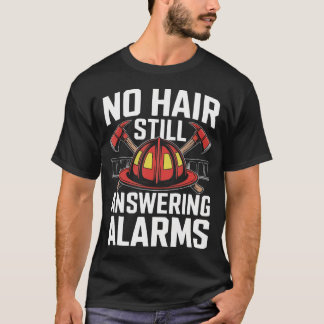 Kale Brandweerman Kaal Hoofd Brandweerman T-shirt