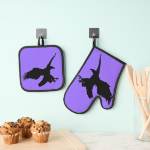 Kale Eagle Aanval Oven Mitt & Pot Houder Set