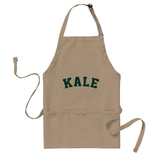 Kale Funny Vegan Style Standaard Schort (Voorkant)