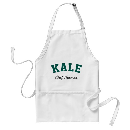 Kale Funny Vegan Style Standaard Schort (Voorkant)