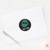 Kale Ja Funny Veggie Pun Dark BG Ronde Sticker (Envelop)