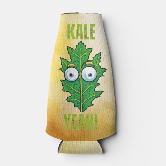 Kale Ja Funny Veggie Pun Koelbox Flesjeskoeler (Voorkant)
