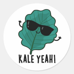 Kale Ja Funny Veggie Pun Ronde Sticker