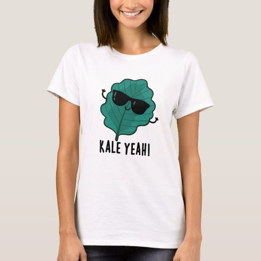 Kale Ja Funny Veggie Pun T-shirt (Voorkant)