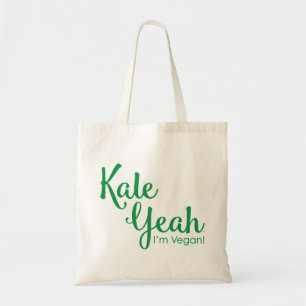Kale Ja, ik ben Vegan Budget Canvas tas