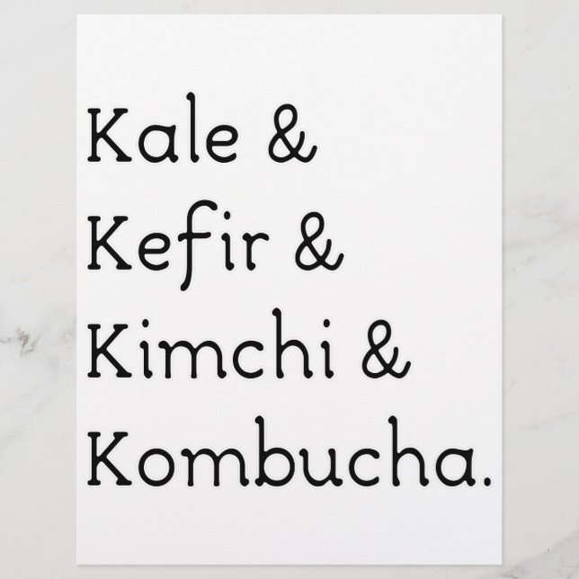 Kale Kefir Kimchi Kombucha (Voorkant)
