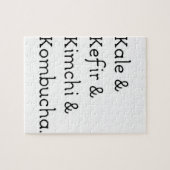 Kale Kefir Kimchi Kombucha Legpuzzel (Horizontaal)