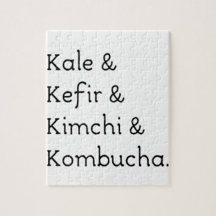 Kale Kefir Kimchi Kombucha Legpuzzel