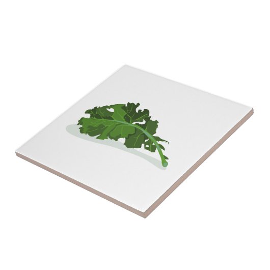 Kale Leaf Tegeltje (Zijkant)