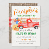 Kale Patch Oude Truck Herfst Boer Uitnodiging (Voorkant / Achterkant)