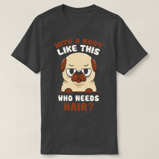 Kale Pug Grappige Hond van Tobe Fonseca T-shirt (Design voorkant)