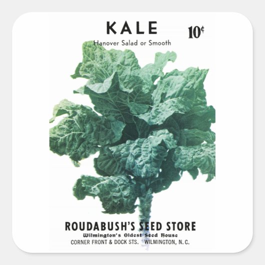 Kale Seed Packet Label (Voorkant)