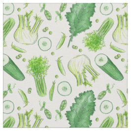 Kale Selderij Erwten Waterverf Groenten Keuken Stof