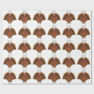 Kale turkey cartoon Thanksgiving Cadeaupapier