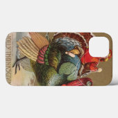 Kale turkey grappige vintage groeten Case-Mate iPhone case (Achterkant (horizontaal))