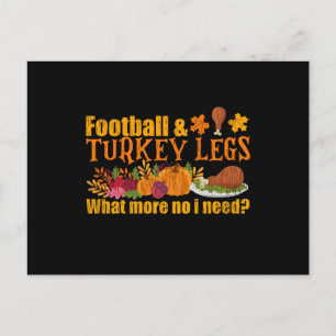Kale turkey poten familie bij elkaar op Thanksgivi Briefkaart