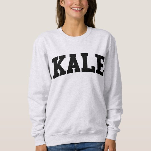 Kale University Funny Crewneck Sweatshirt (Voorkant)