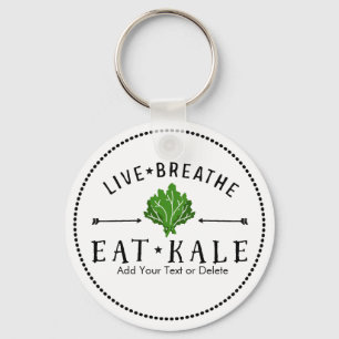 Kale Vegetarian Live Breathe Eat Kale Custom Sleutelhanger