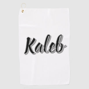 Kaleb Mannen naam, Golfhanddoek