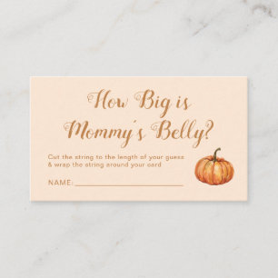 Kalebaby Shower Raad Hoe Groot Is Haar Buik Informatiekaartje