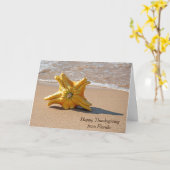 Kalebas op Ocean Beach met Thanksgiving Kaart (Gele Bloem)