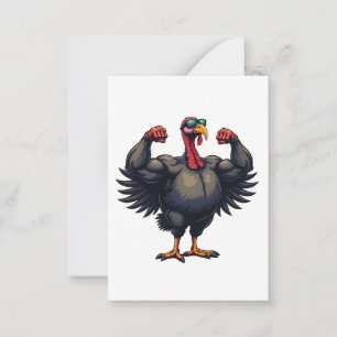 Kalebergbouw Thanksgiving Day Gym Workout   Notitiekaartje