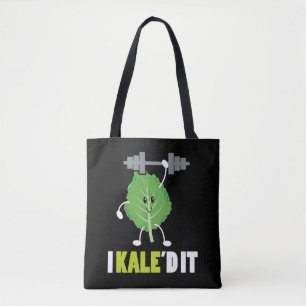 Kaled it - Fitness Vegan Vegetarian Kale Gym Draagtas