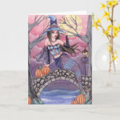 Kalei - carte de sirène de Halloween (Fleur jaune)