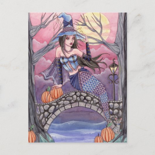 Kalei - Halloween Mermaid Briefkaart (Voorkant)