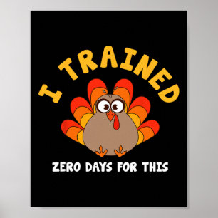 Kaleidakraai op Thanksgiving hardlopen Ik heb nul  Poster
