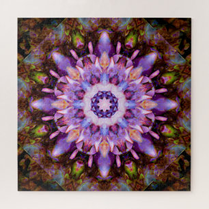 Kaleidescoop Mandala Jigzaag Puzzle door DeGruy Legpuzzel