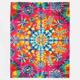 Kaleido-dye Fleece Deken
