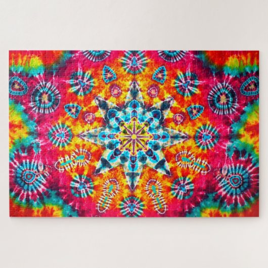 "Kaleido-Dye", fractal, abstract, psychedelic Legpuzzel (Horizontaal)