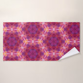 kaleido violet, violet, orange et bleu (Serviette de bain)