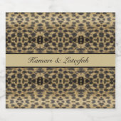 KaleidoCheetah, op maat Bier Etiket (Enkel label)