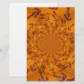 Kaleidoscoop Anker Art Print Briefpapier (Voorkant / Achterkant)