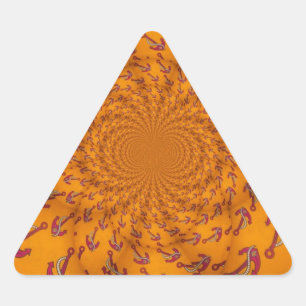 Kaleidoscoop Anker Art Print Driehoek Sticker