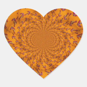 Kaleidoscoop Anker Art Print Hart Sticker