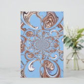  Kaleidoscoop Art Print Briefpapier (Staand voorkant)