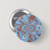  Kaleidoscoop Art Print Ronde Button 5,7 Cm (Voorkant /achterkant)
