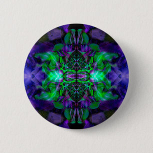 Kaleidoscoop-bloempatroon Ronde Button 5,7 Cm